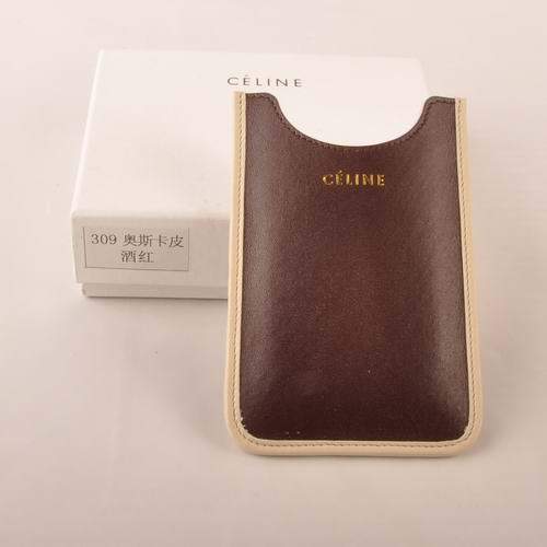Celine Iphone Case - Celine 309 Wine Red - Click Image to Close